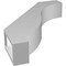 Ekena Millwork 3-in. W x 14-in. D x 18-in. H Baker Architectural Grade PVC Knee Brace BRCP03X14X18BKR - alternate 2
